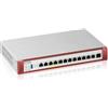 ZYXEL FIREWALL ZYXEL USGFlex Security Gateway 500H VPN:300 IPSec/L2TP, 150 SSL WAN, 8xLAN + 2x2.5 + 2x2.5 POE +1Y Sec Pack x300 utenti