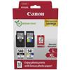 CANON CARTUCCIA ORIGINALE MULTIPACK PG-540L + CL-541XL + 50 FOGLI 10X15 (5224B012)