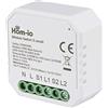Hom-io la tua smart home Hom-Io | Modulo Switch da Incasso 10A 2 Canali 2x5A, Switch WiFi per il Controllo Remoto di Luce e Dispositivi, Comandabile da App o Interruttore, Compatibile con Alexa e Google Home