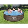 Bestway Piscina fuori terra tubolare BESTWAY Steel Pro marrone H 1 x ⌀ 3.66 m