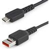 StarTech.com Cavo di ricarica Micro USB da 1m, Cavo di sola alimentazione/caricabatterie da USB-A a Micro USB con blocco dati (USBSCHAU1M)