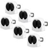 YOKIVE 6pz Fluorescente Luce Supporto, T5 Lampada Presa G5 Base Non Compensato Presa Luce Sostituzione Parti di ricambio, Ottimo per Casa, Ufficio (Bianco, 2A, AC 500V)
