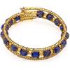 Sospiri Venezia Bracelet Woman 16 Glass Beads Diameter 8 mm Bracelet Original Murano Glass Jewel Gift Idea Made In Italy Certified (Blue)