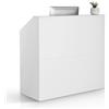 VEVOR Banco Reception 1180 x 500 x 1115 mm Tavolo da Banco Rettangolare, Tavolo di Vendita per Ufficio, Reception per Ufficio, per Cassa, Hall, Salone di Bellezza, Facile da Installare, Bianco