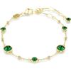 SWAROVSKI BRACCIALETTO IMBER, TAGLIO TONDO VERDE