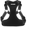 Best Pet Supplies Voyager Pettorina regolabile per cani con strisce riflettenti di Best Pet Supplies, resistente, a corpo intero, senza tiro, con guinzaglio ad anello a D, traspirante, nero, taglia XL