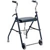 Moretti Rollator in acciaio con due ruote e due puntali - Moretti