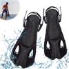 Udbrud Pinne da Snorkeling, Pinne Regolabili Pinne da Immersione TPR Antiscivolo Pinne Corte Nuoto taglia 42-47 per Snorkeling Immersioni Nuoto, Adulti Uomini DonneLXL