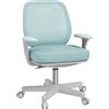 Vinsetto Sedia da Ufficio Ergonomica ad Altezza Regolabile con Schienale Traspirante, 55x48x82.5-94.5 cm, Verde Chiaro | Aosom Italy