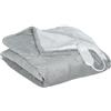 HOMCOM Coperta Riscaldante con 10 Livelli di Riscaldamento, Timer da 10 Ore, Protezione da Surriscaldamento e Display LED, 180 x 130 cm, Grigio | Aosom Italy