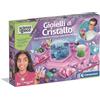 Clementoni Scienza e Gioco Lab - Gioielli di Cristallo, Gioco Scientifico per Bambini 8+ Anni, Scopri la Scienza dei Cristalli e delle Pietre Preziose, Made in Italy, Lingua Italiana, 19433