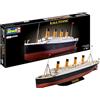 Revell 05497 R.M.S. Titanic (sistema a clic), scala 1:600, non costruito, precolorato, a incastro (non colla), kit modellino in plastica