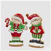 EDG Enzo De Gasperi Decoro Elfo di Natale Ass. H 32 Cm Green Red 1 Pz