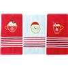 Preziosa Home Set 3 Pz Strofinacci Spugna Jacard Ass. Natale Ass. Natale 50 x 70 Cm Multicolor Cotone