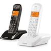 Motorola Voice Telefono Inalambrico DECT MOTOROLA S1202 Duo Startac Blanco y Negro