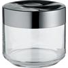 Alessi Julieta LC07 - Barattolo Ermetico da Cucina di Design, Corpo in Vetro con Coperchio in Acciaio Inossidabile 18/10, 50 cl