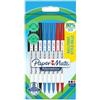 PAPERMATE Penna sfera - cappuccio - Kilometrico Recycled - punta 1,0 mm - colori assortiti - Papermate - conf. 8 pezzi (unità vendita 1 pz.)