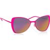 Italia Independent Occhiali da Sole Mod 0204 I-THIN METAL FUXIA LED DONNA con montatura Pink Metal e lenti marroni trattate