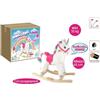 Toys Garden - Dondolo Unicorno con Suoni, Struttura Robusta, Rivestimento Morbido, Dimensioni 65×74 cm, Eta' 3+ Anni