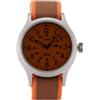 Timex Orologio al Quarzo SCOUT Quadrante in Ottone 40 MM Con Cinturino in Tessuto Arancione-Ocra Resistente all'Acqua fino a 50M