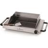 Hells Kitchen Barbecue da tavolo in acciaio inossidabile, rettangolare ceramica 1200 W