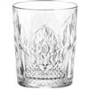 Bormioli Set di 4 Bicchieri Doppi Whisky Pietra Bartender 390ml Trasparenti per Cocktail e Liquore