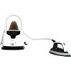 DCG DB8220 - Ferro da stiro con caldaia, potenza 2200?W, pressione 3?bar, autonomia illimitata, serbatoio 580 ml, colpo vapore 20-70?g-min, piastra ceramica, funzioni: autonomia illimitata - stiratura verticale - anticalcare, colore nero-argento
