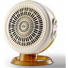 Olimpia Splendid Caldo Circle Ion - Termoventilatore ceramico da pavimento, potenza 2?200?W, 2 livelli di calore, termostato regolabile, funzione ventilazione, Arancione-Bianco