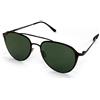 Italia Independent Occhiali da Sole Mod 0254 Thin Metal Avana Militare Unisex in Acciaio Ultra Leggero e Resistente per Comfort Prolungato