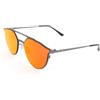 Italia Independent Occhiali da Sole Mod 0256 Thin Metal Base 2 Grigio Scuro Unisex Montatura Leggera e Resistente