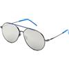 Italia Independent Occhiali da Sole Mod Gunther 0312 Superthin Blu Unisex Design Minimal e Comfort Innovativo