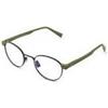Italia Independent Occhiali da Vista Combm Nolan 5822 di Design Vintage per Uomo e Donna in Montatura Combinata Militare