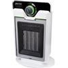 Imetec - Eco Ceramic CFH1?100 (mod. 4033) - Termoventilatore da tavolo, potenza 2?000?W, 3 livelli di calore, termostato regolabile, funzione ventilazione, Bianco-Nero
