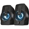 Trust Gemi Compatto Set Altoparlanti con Raffinato Design e Illuminazione Led Rgb Nero