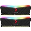 PNY 32GB 2x16GB XLR8 MD32GK2D4360018XRGB Gaming EPIC-X RGB DDR4 3600MHz Kit di Memorie RAM Black