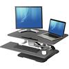 Seville Classics AIRLIFT Spring Aluminum Ergonomic Compact Standing Desk - Stand Scrivania con Altezza Regolabile