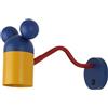 GTV Mouse lampada da parete 1x25 W blu-giallo OS-MOUSW-27-DEC
