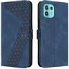 OKZone Cover per Motorola Moto Edge 20 Lite/Moto Edge 20 Fusion, Custodia a Libro in Pelle Protettiva Folio Portafoglio con Chiusura Magnetica e Slot per Carte Wallet Case Flip Cover (Blu)