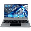 Hcjip PC Portatile 15,6 Pollici 8G RAM 512G ROM Computer Portatile Processore Quad Core Celeron N5095, Fino a 2,9 GHz, 1080P FHD Laptop, WiFi, Bluetooth, Mini HDMI, USB 3.0, Type C (Grigio)