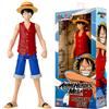 M.V.GIOCHI SRLS BANDAI, ANIME HEROES MEGA, ONE PIECE, MONKEY D. LUFFY, FIGURA 30 CM, ACTION FIGURE ARTICOLATA,