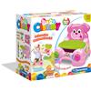 CLEMENTONI S.P.A. Clementoni Poltroncina Porta Mattoncini Cagnolina - Poltroncina Interattiva con 10 Mattoncini Clemmy