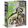 CLEMENTONI S.P.A. Archeogiocando Velociraptor Luminoso al Buio - Kit Paleontologo