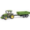 BRUDER SPIELWAREN Trattore John Deere 5115M con Rimorchio Ribaltabile, Bruder, Scala 1:16, Giocattolo per Bambini, Accessori Agricoli