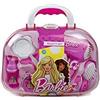 GRANDI GIOCHI S.R.L. GG00570 Set Bellezza Barbie, Valigetta con Asciugacapelli, Spazzola, Specchietto e Accessori, Gioco per Bambine, Multicolore