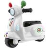ARTSANA SPA Chicco Vespa per Bambini Primavera Bianca, Moto Cavalcabile, Pannello Elettronico, Luci e Suoni, Ruote Rimovibili