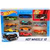 MATTEL ITALY SRL Hot Wheels Set 10 Macchinine in Scala 1:64 con Decorazioni da Collezione
