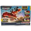 GRANDI GIOCHI S.R.L. Micro Machines Aereo Cargo Vigili del Fuoco, Aereo per 20 Veicoli, Apertura Frontale e Posteriore, Gancio Retrattile, 1 Veicolo
