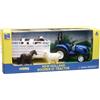 NEW RAY SRL TRATTORE 05735 NEW HOLLAND 1:32 C/ANIMALI