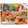 RONCHI SUPERTOYS S.R.L. JURASSIC 11428 SET 6 VASETTI PASTA MODELLABILE