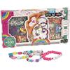 NICE SRL Perline ABC 500 Unicorn, Kit Creativo con 500 Perline e 10 Metri di Corda Elastico, Braccialetti e Gioielli, Nice Group